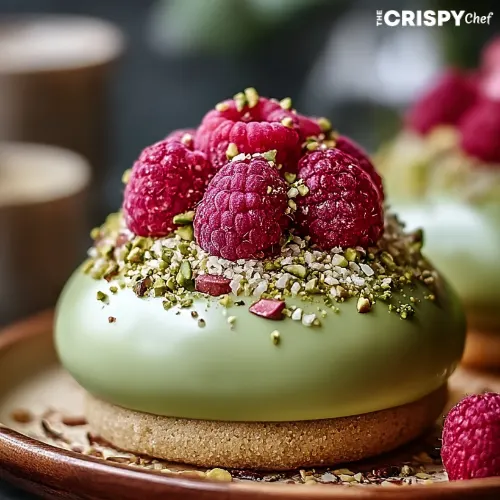 pistachio raspberry dome