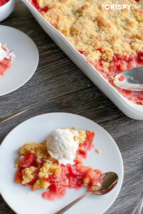 rhubarb dump cake
