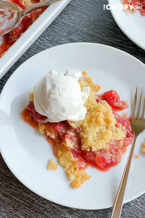 rhubarb dump cake