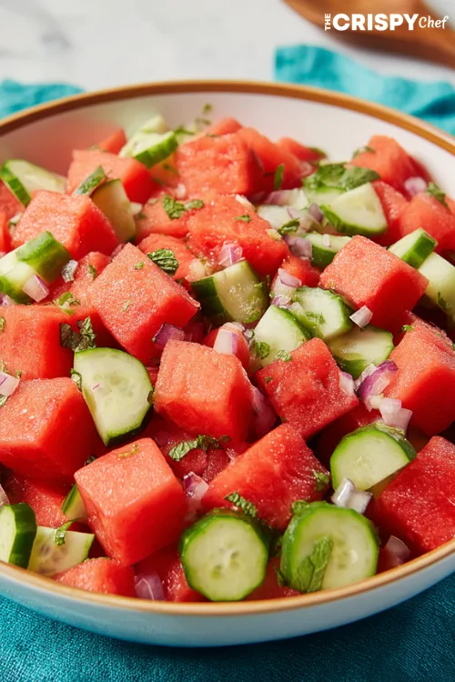 watermelon cucumber salad