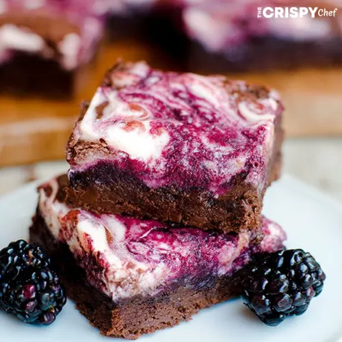 Blackberry Cream Cheese Brownies