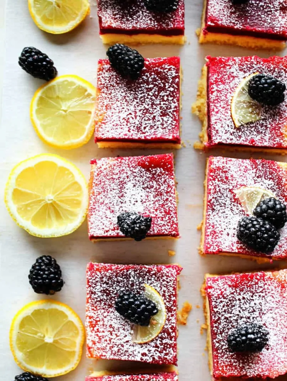 Blackberry Lemon Bars
