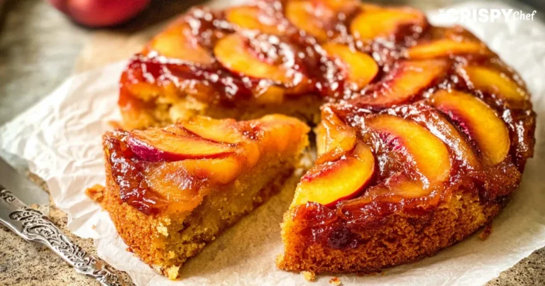 Bourbon Peach Upside Down Cake