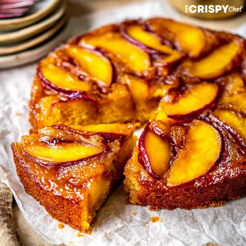 Bourbon Peach Upside Down Cake