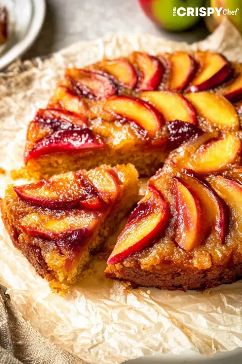 Bourbon Peach Upside Down Cake