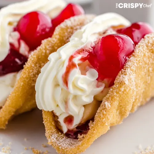 Cherry Cheesecake Tacos