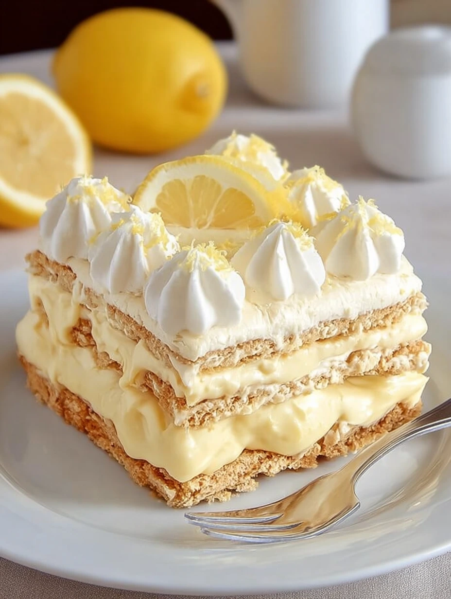 Lemon Éclair Cake