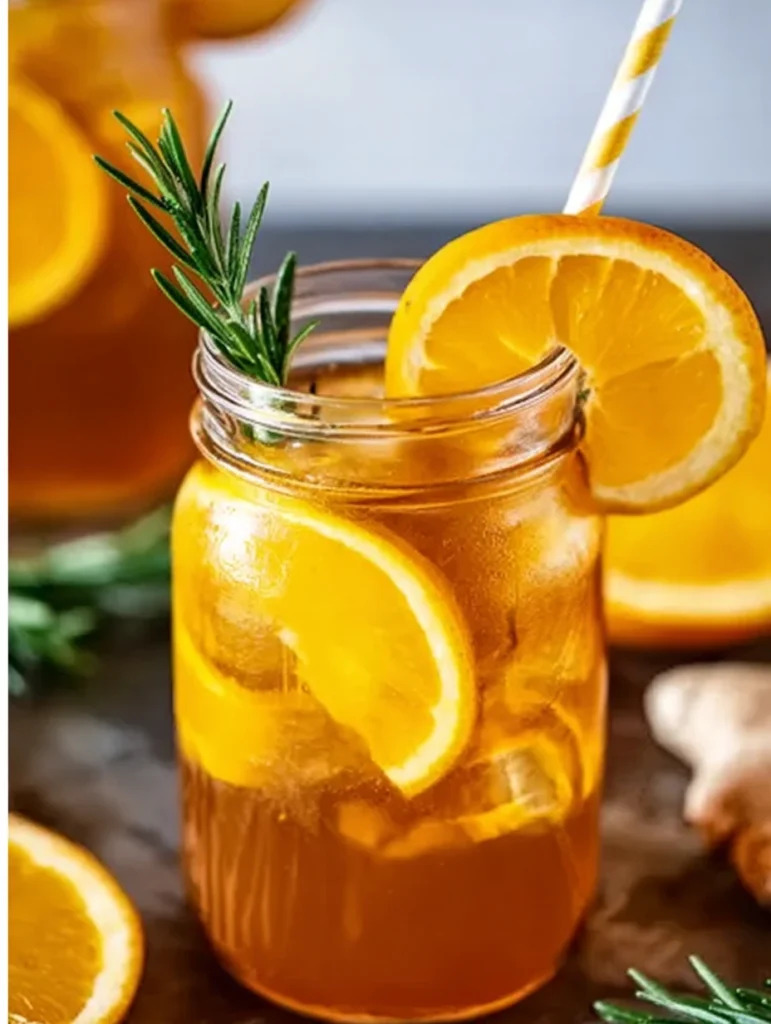 Orange Rosemary Iced Tea Recipe
