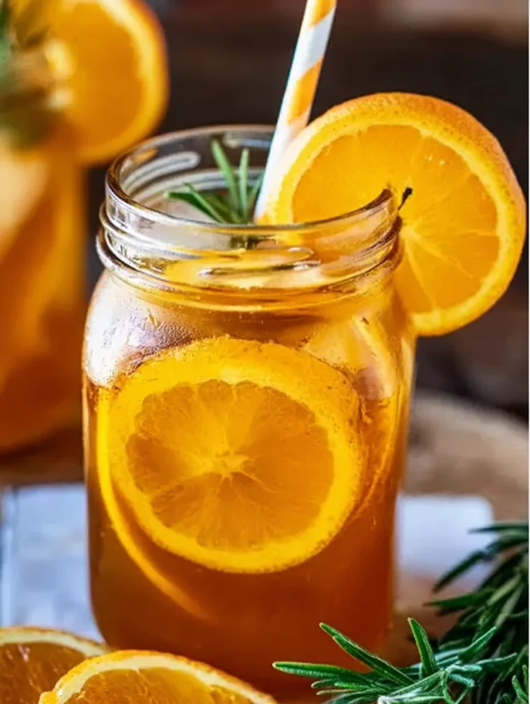 Orange Rosemary Iced Tea Recipe