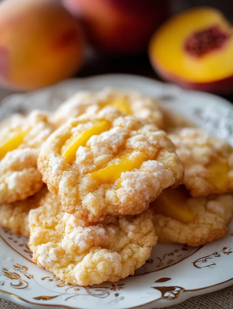Peach Cobbler Cookies