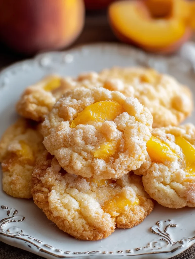 Peach Cobbler Cookies