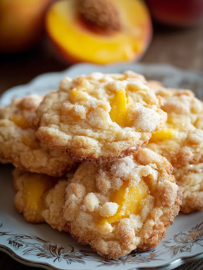 Peach Cobbler Cookies