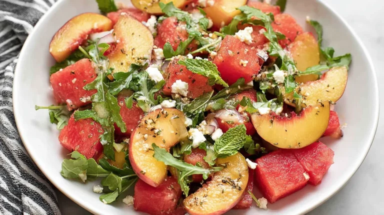 Peach Watermelon Salad