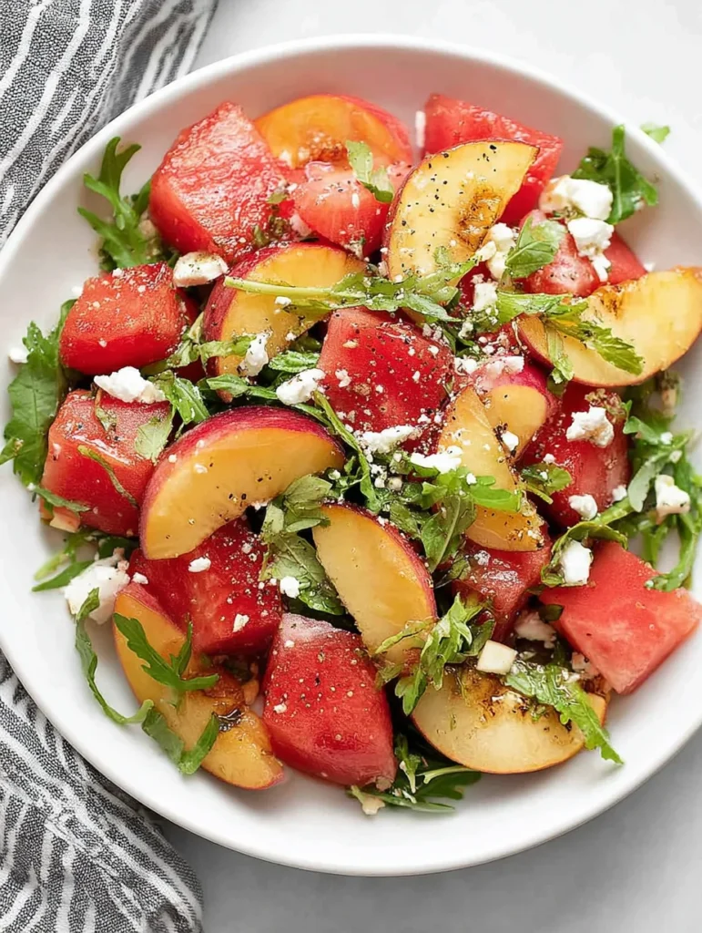Peach Watermelon Salad
