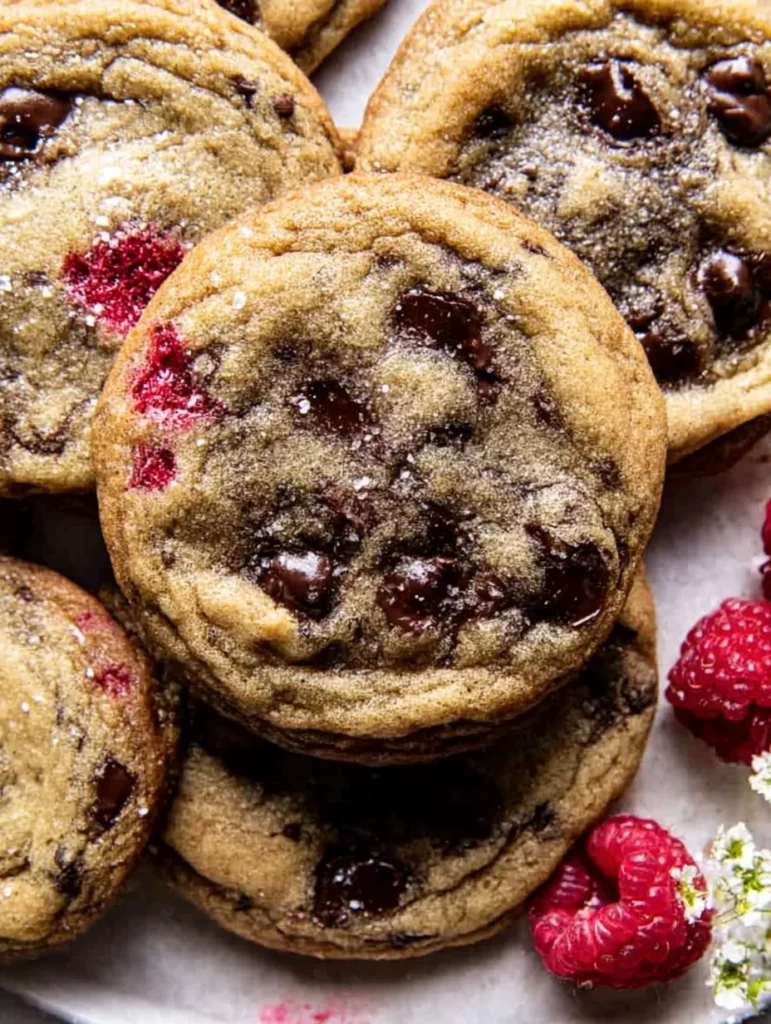 Raspberry Chocolate Chip Cookies