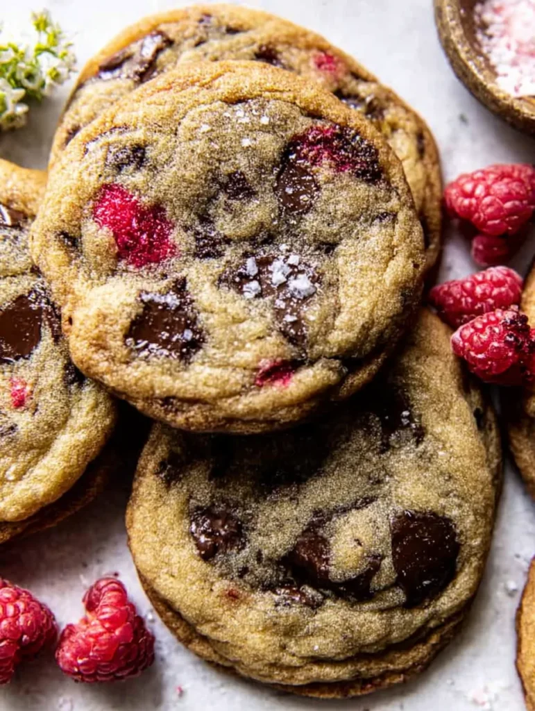 Raspberry Chocolate Chip Cookies