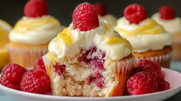 Raspberry Lemon Heaven Cupcakes