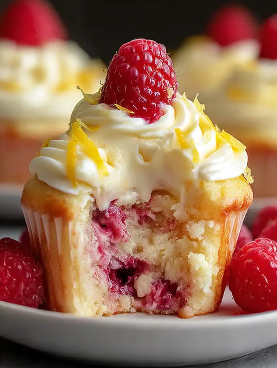 Raspberry Lemon Heaven Cupcakes