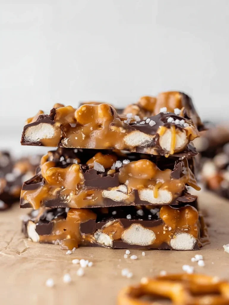 Salted Caramel Pretzel Bark