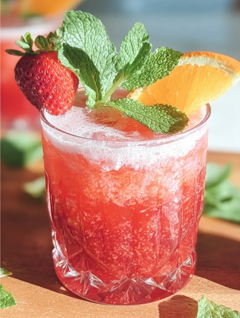 Springtime Strawberry Sipper Mocktail