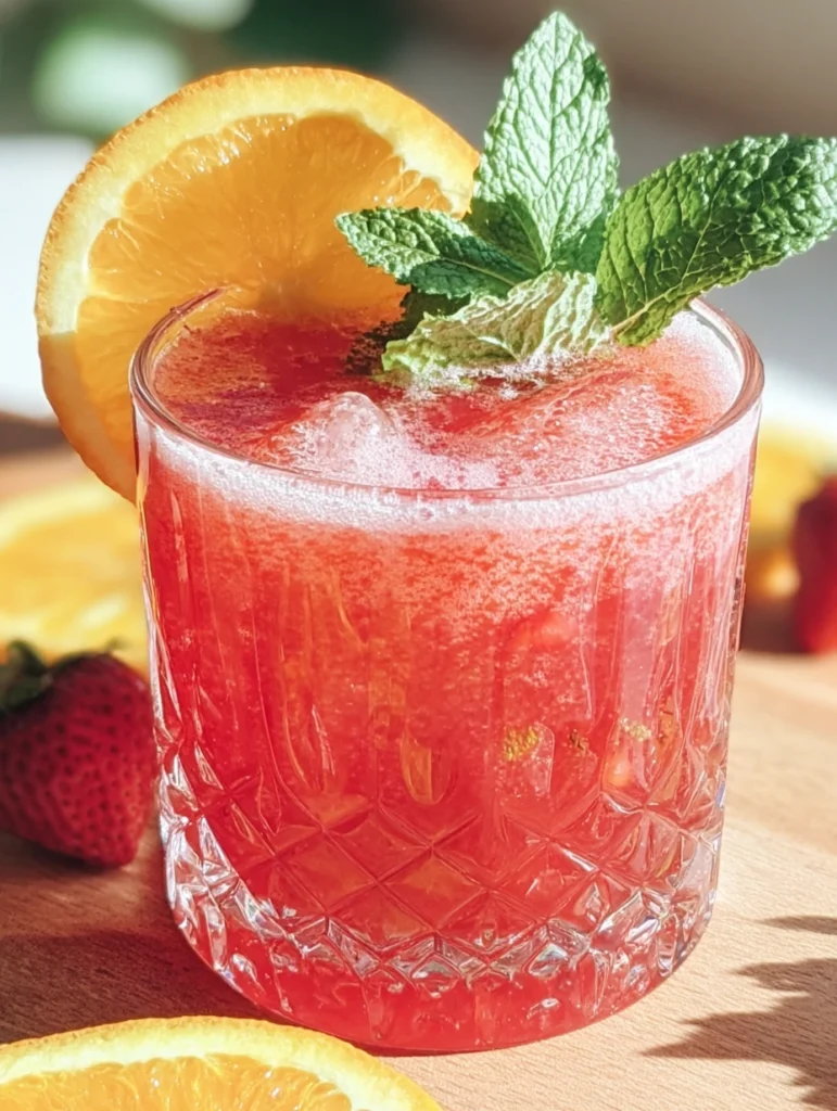 Springtime Strawberry Sipper Mocktail