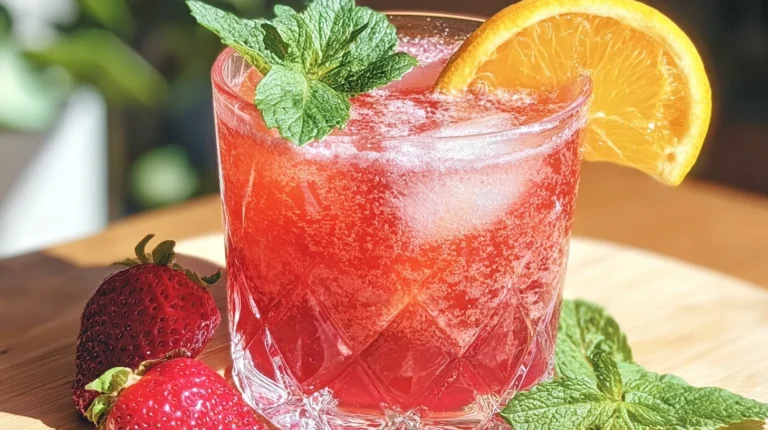 Springtime Strawberry Sipper Mocktail