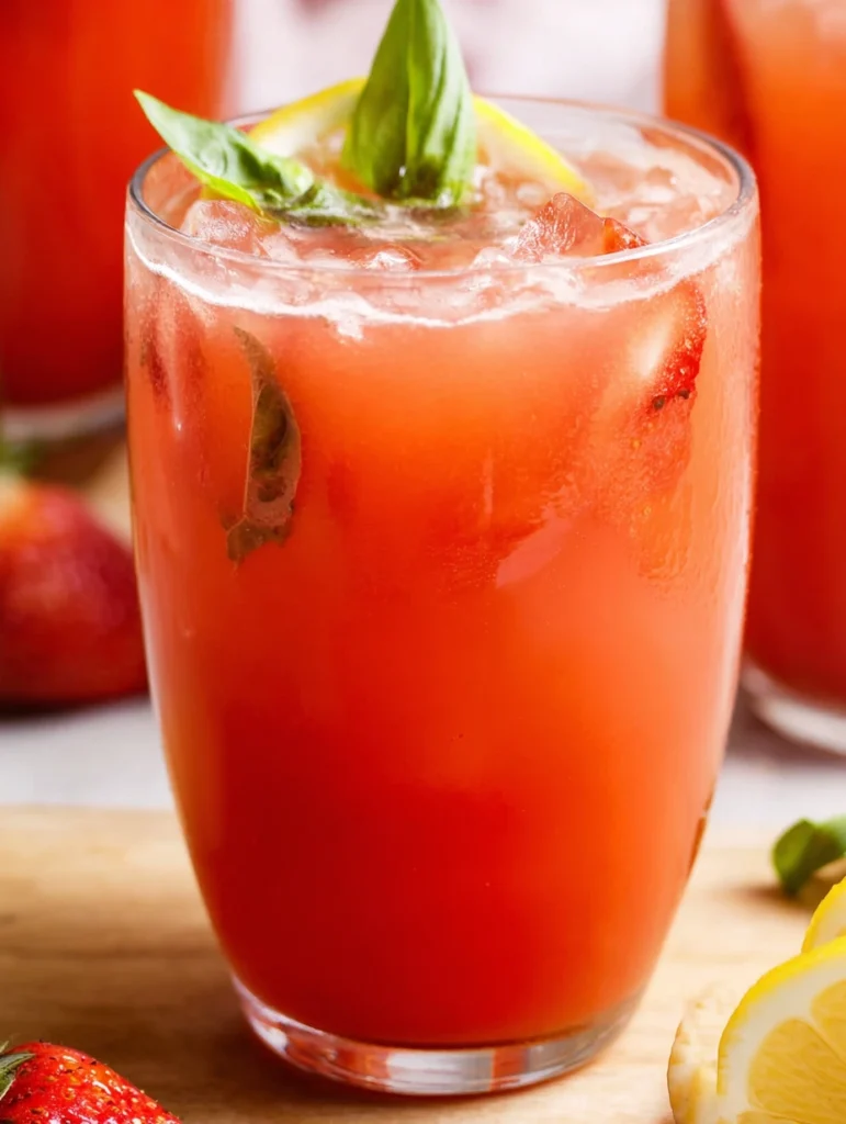 Strawberry Basil Lemonade