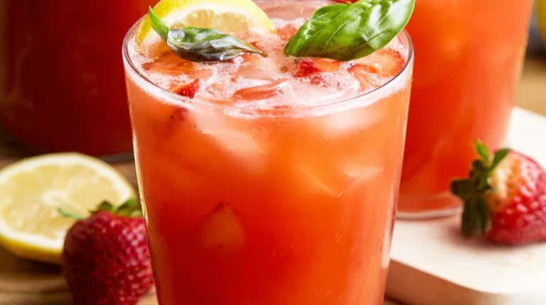 Strawberry Basil Lemonade