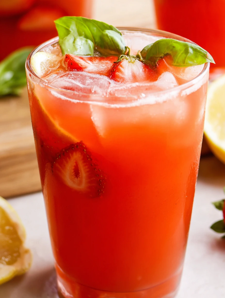 Strawberry Basil Lemonade