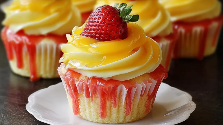 Strawberry Mango Cupcakes
