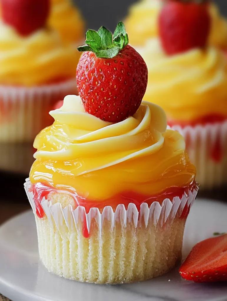 Strawberry Mango Cupcakes