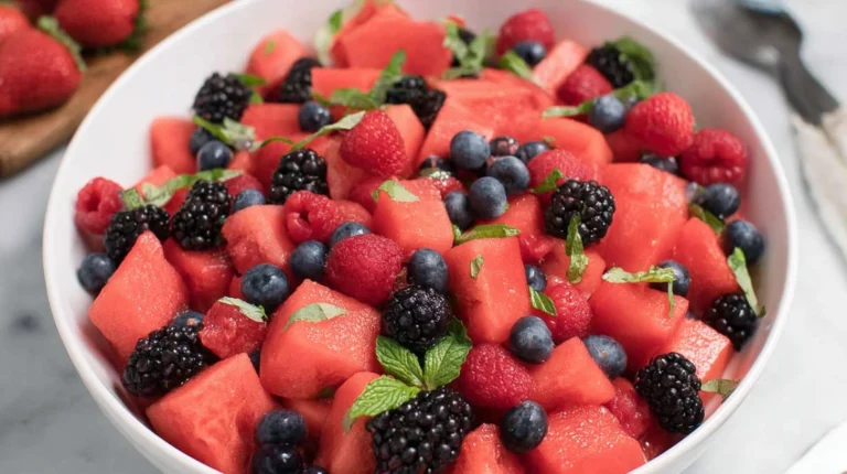 Watermelon Summer Berry Salad