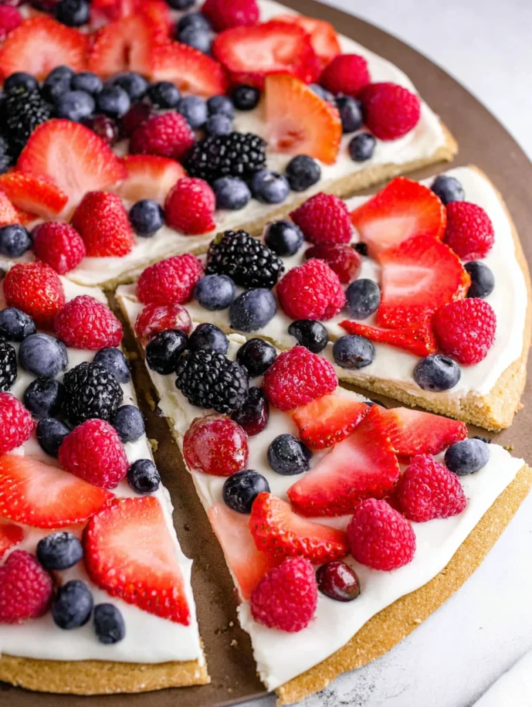 berry fruit pizza