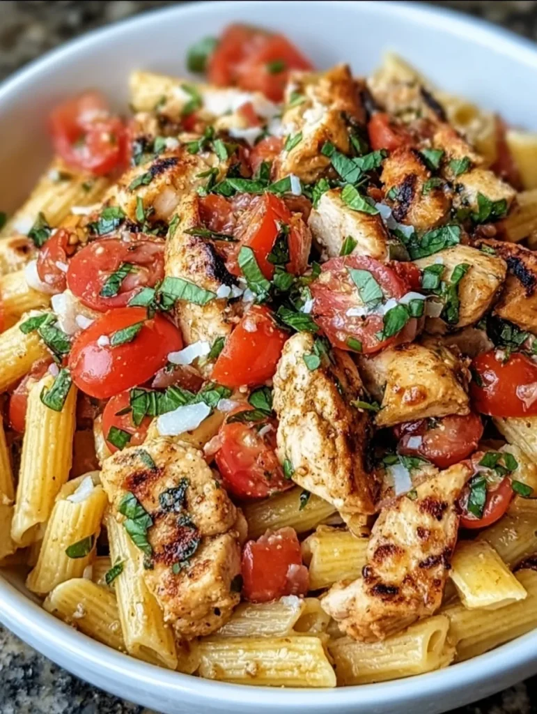 bruschetta chicken pasta
