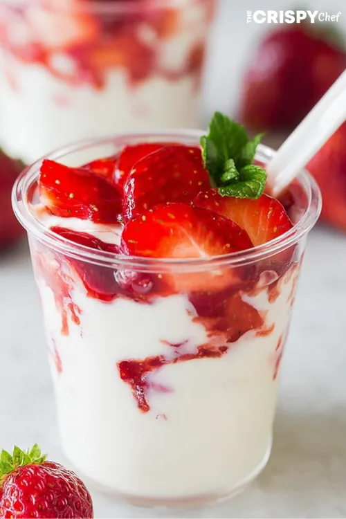 fresas con crema