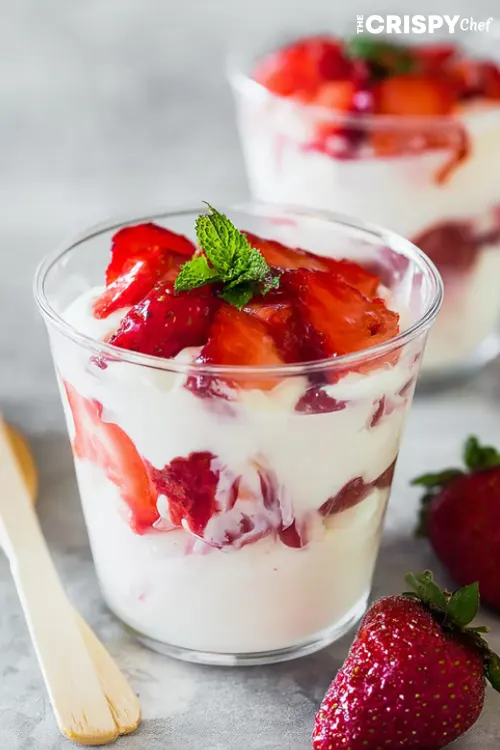 fresas con crema