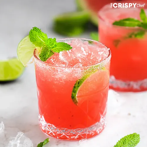 watermelon lime mint mocktail