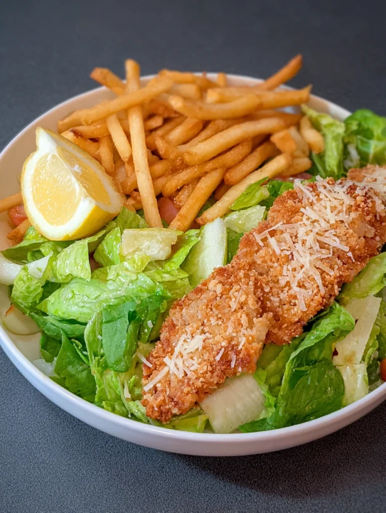 Caesar Salad with Fries