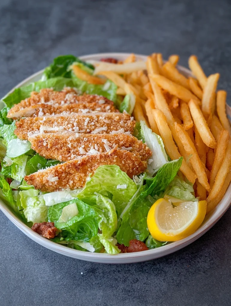 Caesar Salad with Fries