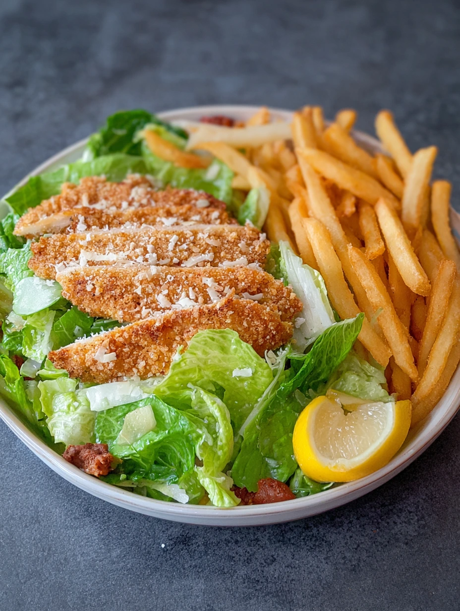 Caesar Salad with Fries