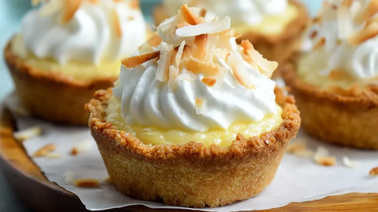 Coconut Cream Pie Cookie Cups
