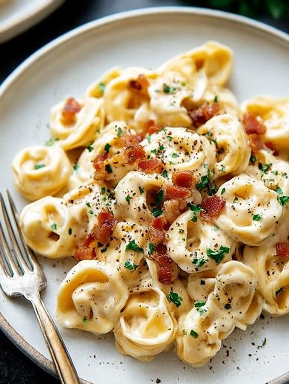 Creamy Tortellini Carbonara
