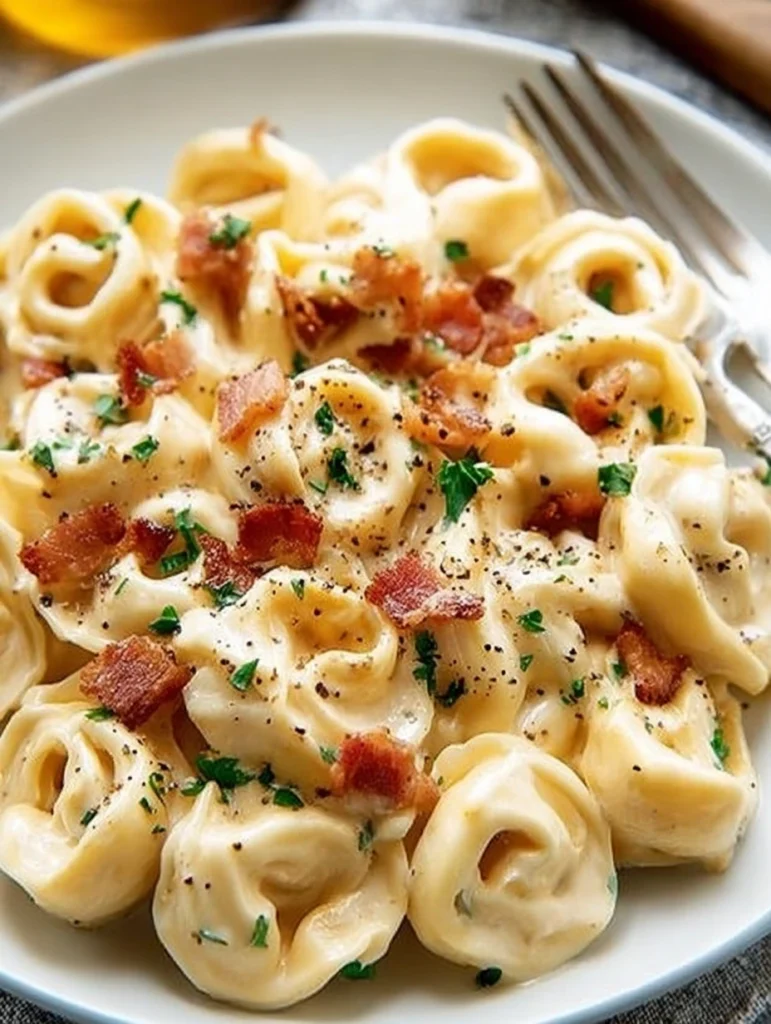 Creamy Tortellini Carbonara