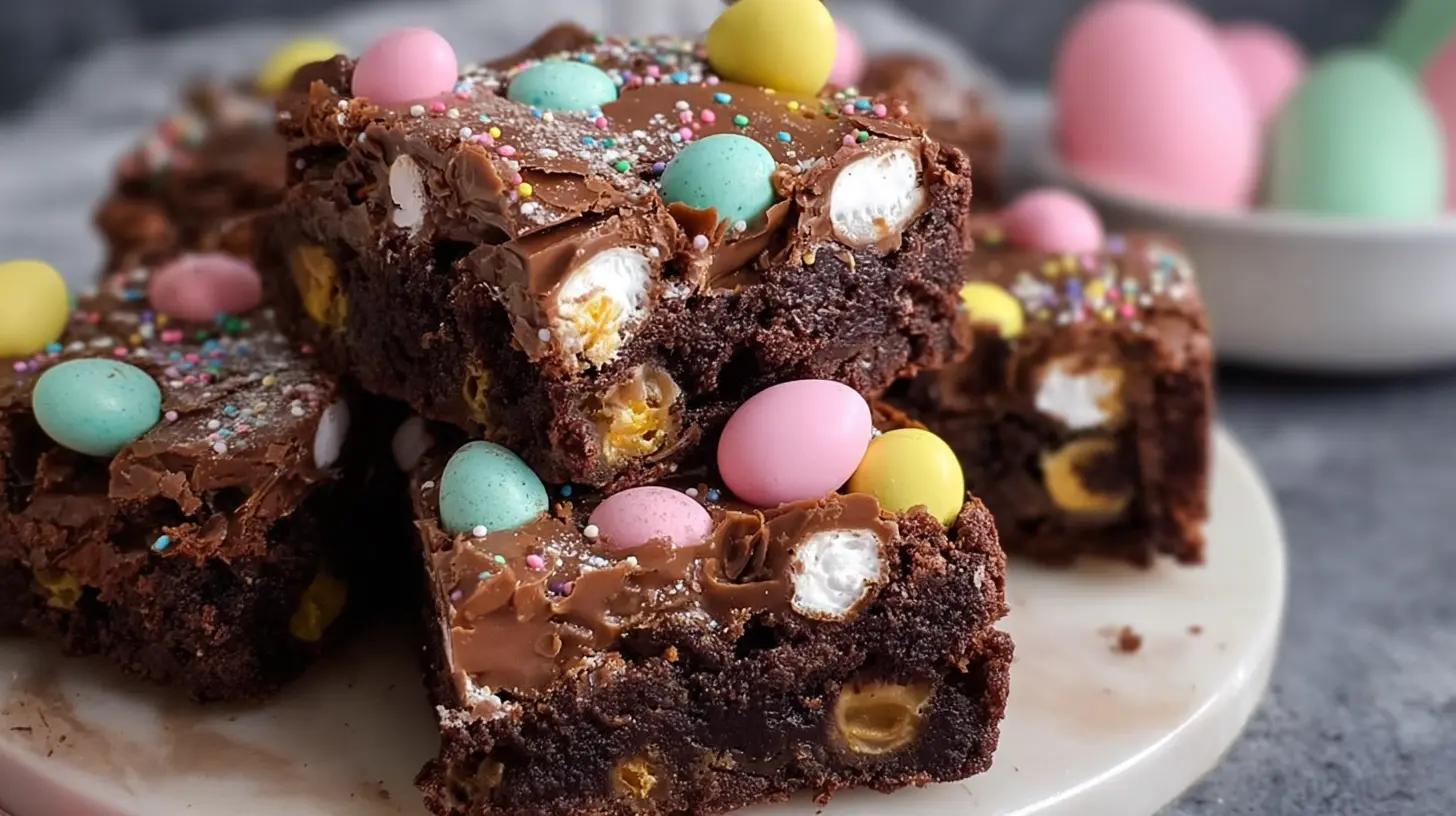 Easter Egg Brownies