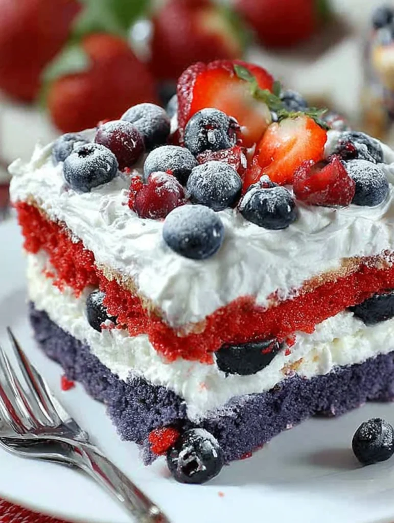 No Bake Summer Berry Lasagna
