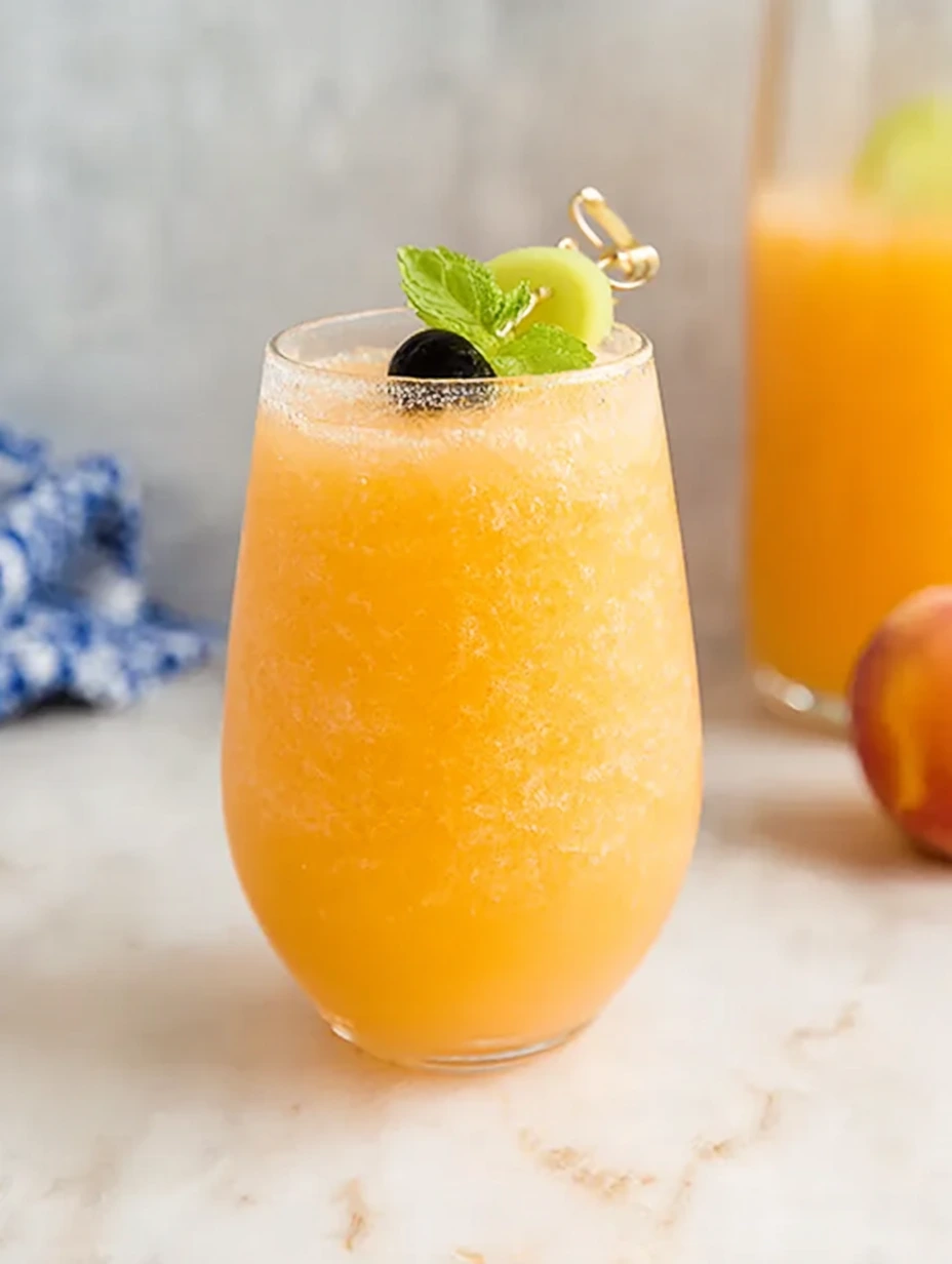 Peach Bellini Mocktail