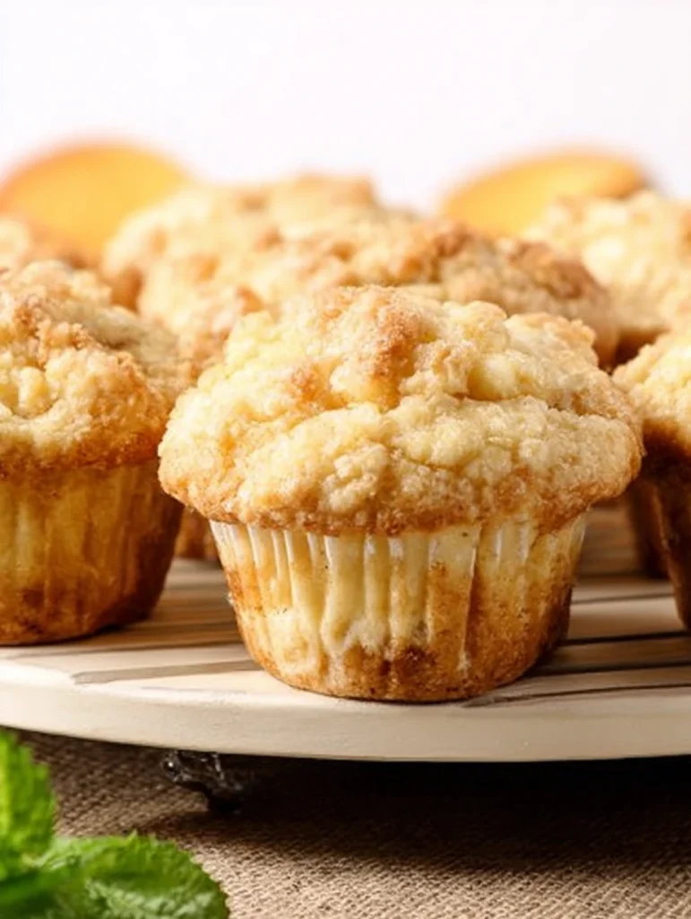 Peach Cream Cheese Muffins