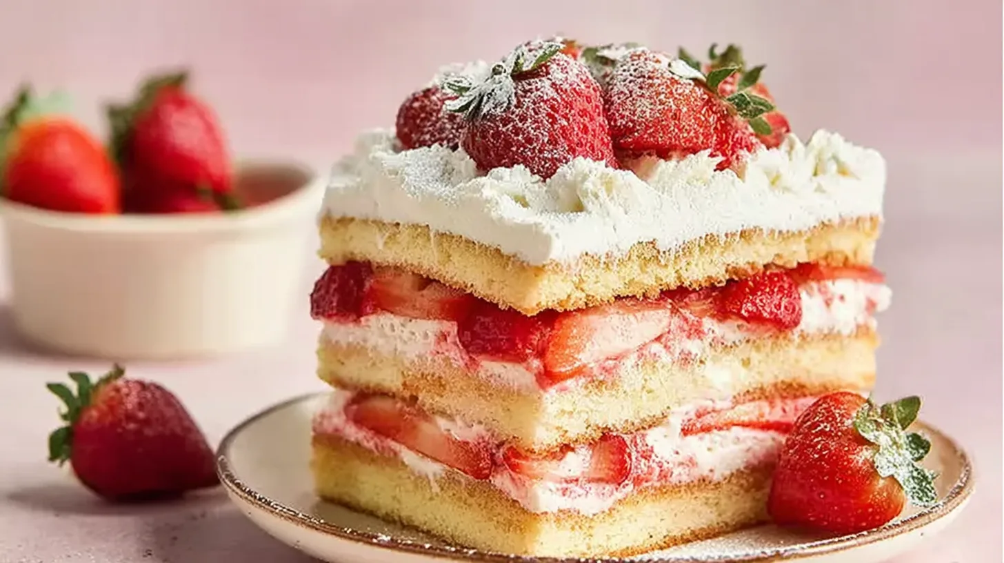 Strawberry Sponge Cake