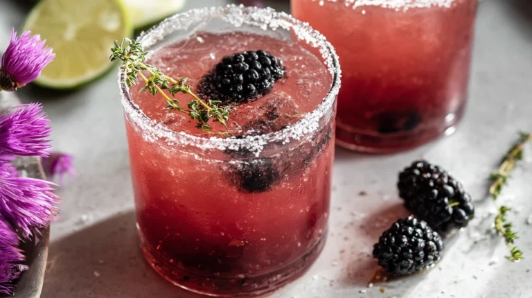 Thyme Blackberry Margaritas