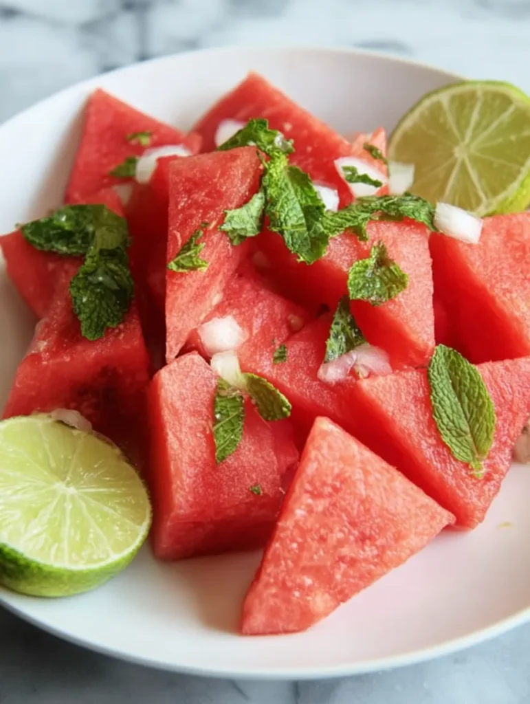 Watermelon Mojito Salad